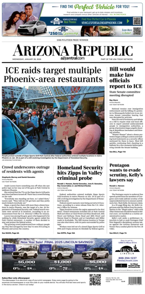 Cover of The Arizona Republic