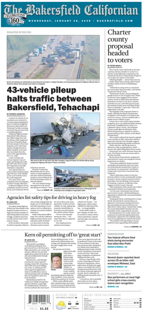 Cover of The Bakersfield Californian