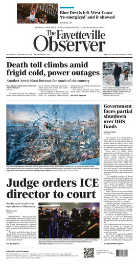 Cover of The Fayetteville Observer