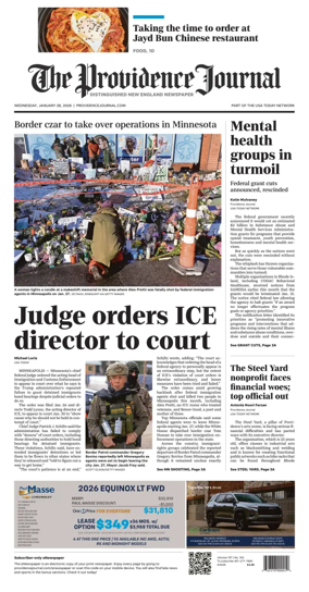 Cover of The Providence Journal