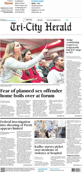 Cover of Tri-City Herald