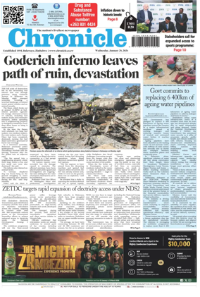 Cover of Chronicle (Zimbabwe)