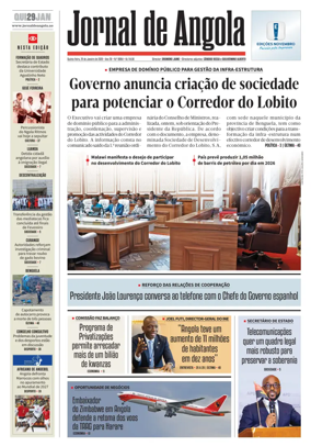 Cover of Jornal de Angola