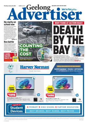 Cover of Geelong Advertiser