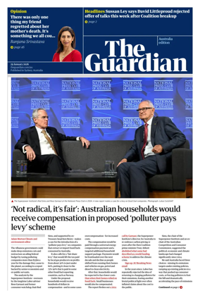 Cover of The Guardian Australia