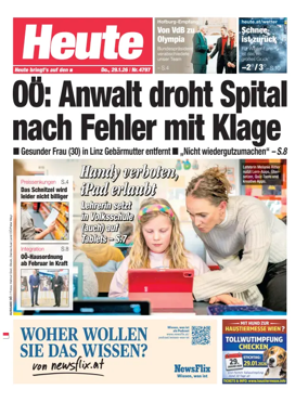 Cover of Heute - Oberosterreich Ausgabe