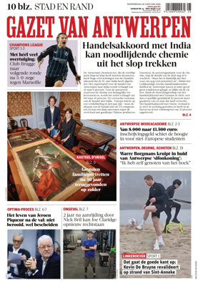 Cover of Gazet van Antwerpen Stad en Rand