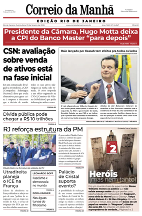 Cover of Jornal Correio da Manha
