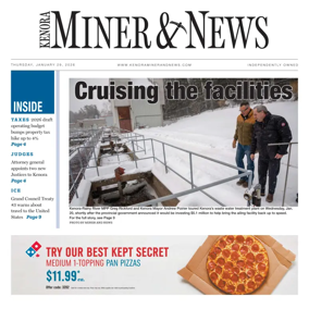 Cover of Kenora Daily Miner and News