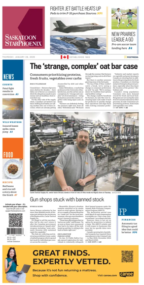 Cover of Saskatoon StarPhoenix