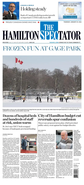 Cover of The Hamilton Spectator