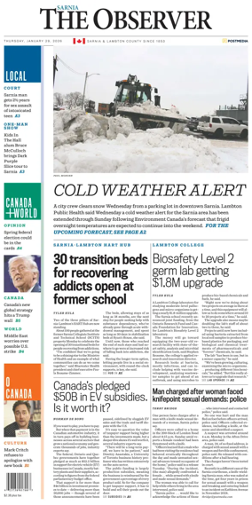 Cover of The Observer (Sarnia)