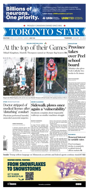 Cover of Toronto Star