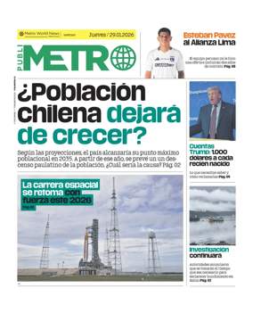 Cover of Publimetro Chile