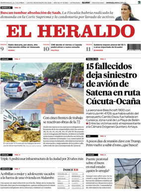 Cover of El Heraldo (Colombia)