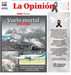 Cover of La Opinion