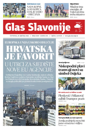 Cover of Glas Slavonije