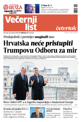 Cover of Vecernji list - Hrvatska