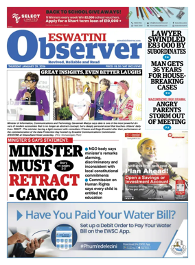Cover of Eswatini Observer