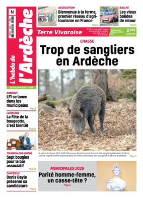 Cover of L'Hebdo de l'Ardeche – edition Nord