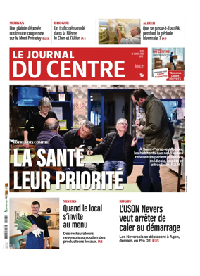 Cover of Le Journal du Centre