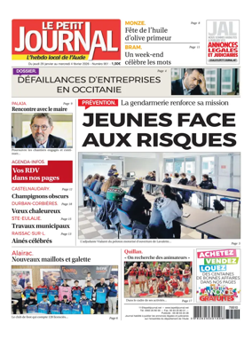 Cover of Le Petit Journal - L'hebdo local de l'Aude