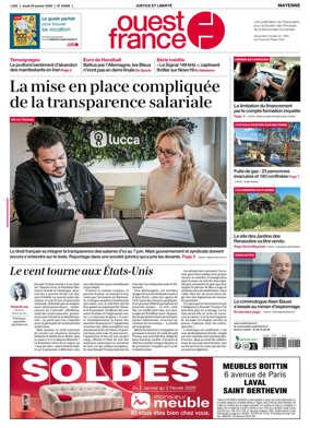 Cover of Ouest France (Mayenne)