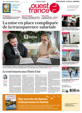 Cover of Ouest France (Saint-Nazaire La Baule Guerande)