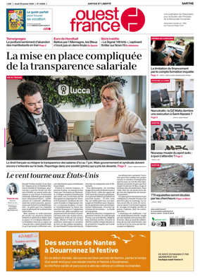 Cover of Ouest France (Sarthe)