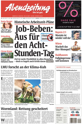 Cover of Abendzeitung Munchen