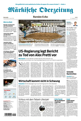 Cover of Markische Oderzeitung Eberswalde