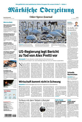 Cover of Markische Oderzeitung Eisenhuttenstadt