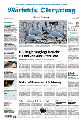 Cover of Markische Oderzeitung Spree-Journal