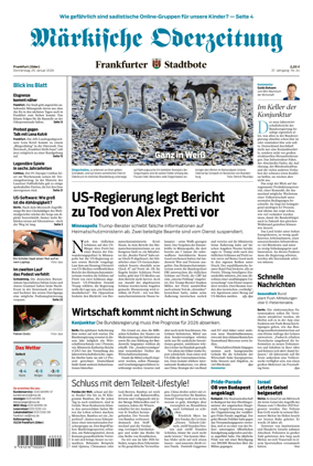Cover of Markische Oderzeitung Frankfurt (Oder)