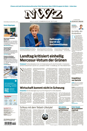 Cover of NWZ – Neue Wurttembergische Zeitung