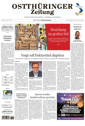 Cover of Ostthuringer Zeitung (Gera)