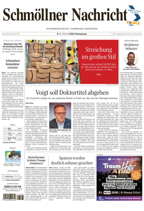 Cover of Ostthuringer Zeitung (Schmolln)