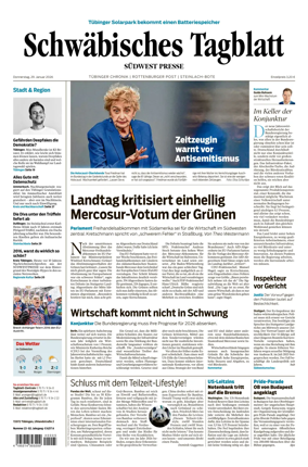 Cover of Schwabisches Tagblatt - Tubinger Chronik