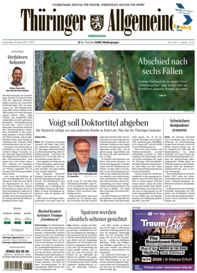 Cover of Thuringer Allgemeine (Nordhausen)