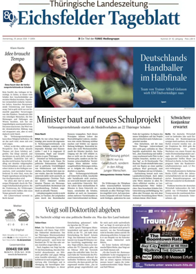 Cover of Thuringische Landeszeitung (Eichsfeld)