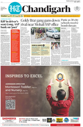 Cover of Hindustan Times (Chandigarh) - Live