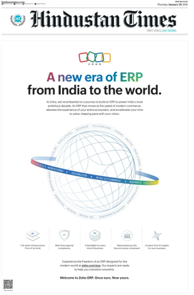 Cover of Hindustan Times (West UP)