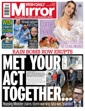 Cover of Irish Daily Mirror