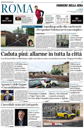 Cover of Corriere della Sera (Roma)