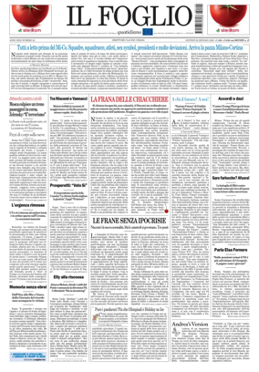 Cover of Il Foglio Quotidiano