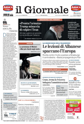 Cover of Il Giornale (Italy)