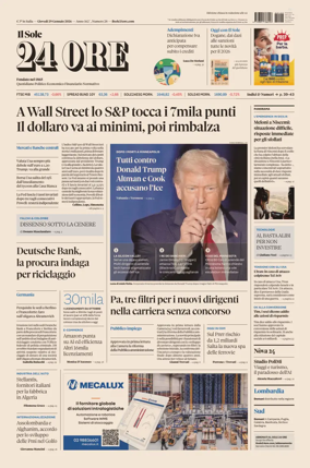 Cover of Il Sole 24 Ore