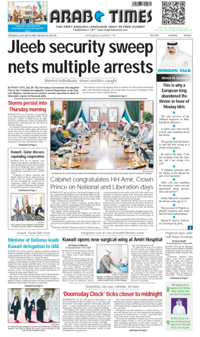 Cover of Arab Times