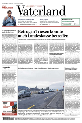 Cover of Liechtensteiner Vaterland