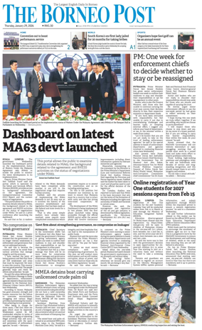 Cover of The Borneo Post (Sabah)